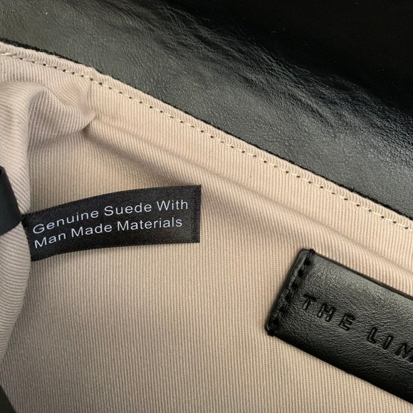 THE LIMITED | 100% Genuine Suede Black Clutch - Picture 11 of 13